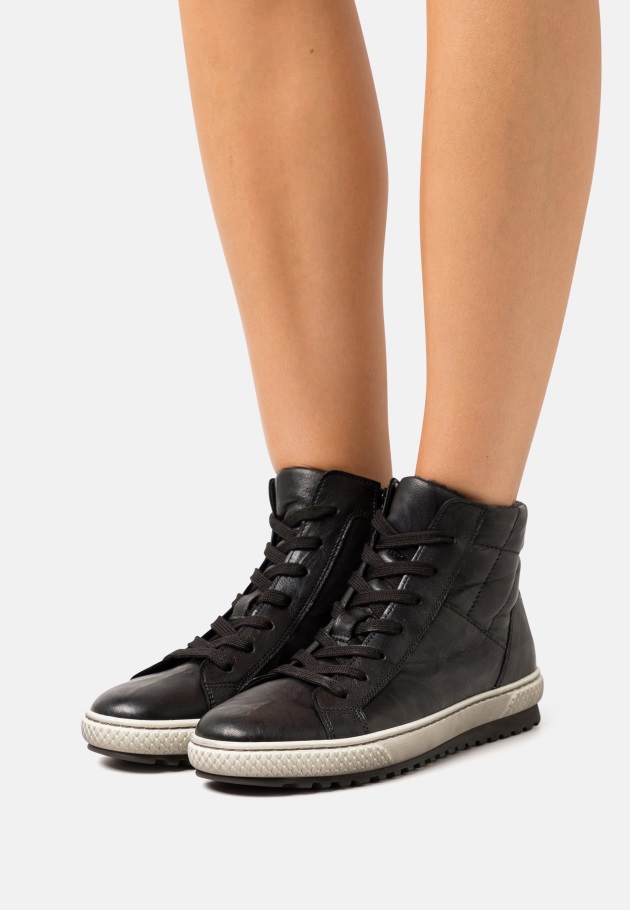Czarne Wysokie Buty Gabor